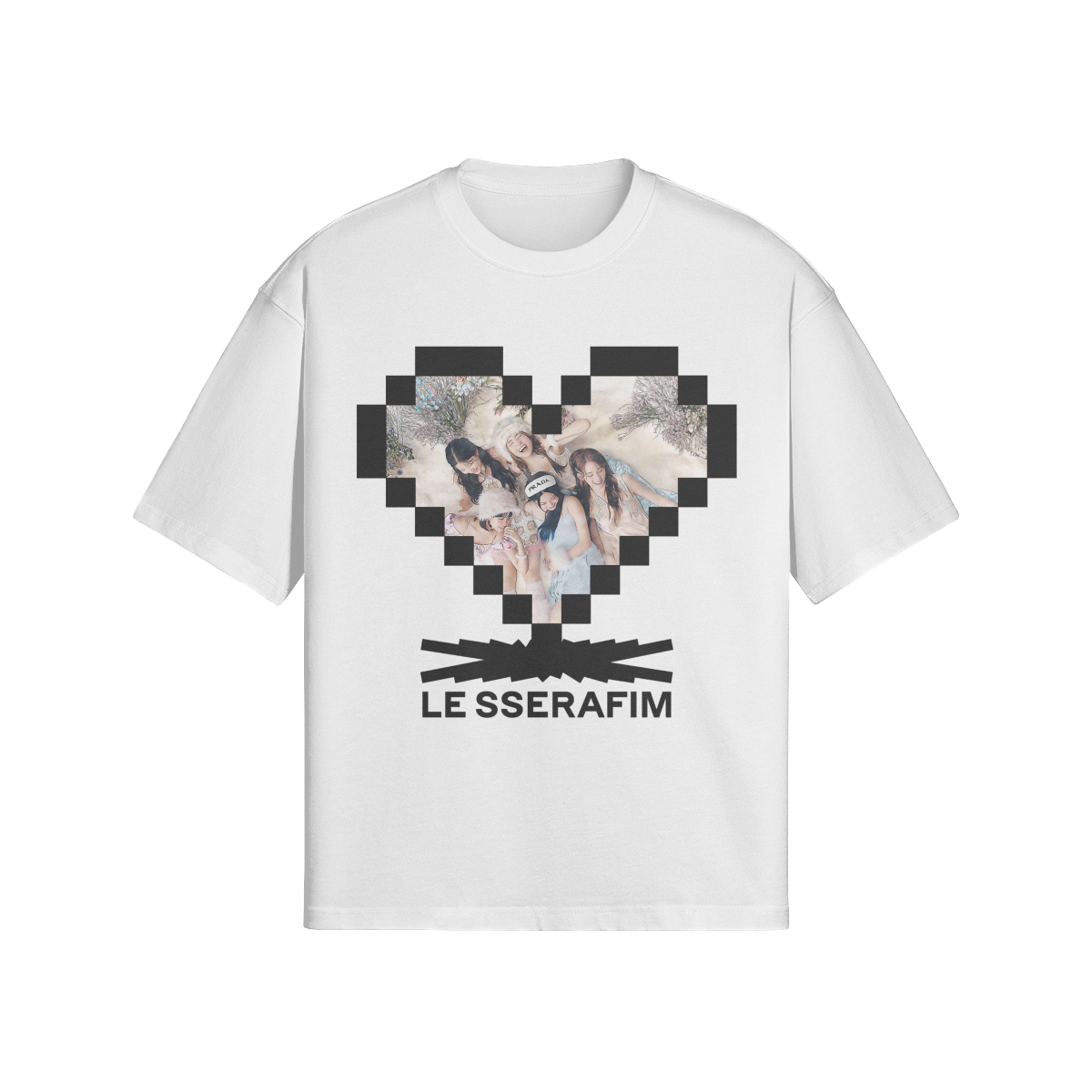 LE SSERAFIM 'PIXEL' TEE – The Stan Club LE SSERAFIM 'PIXEL' TEE – The Stan Club