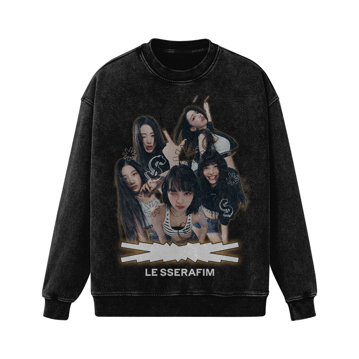 LE SSERAFIM 'UNFORGIVEN' SWEATER – The Stan Club LE SSERAFIM 'UNFORGIVEN' SWEATER – The Stan Club