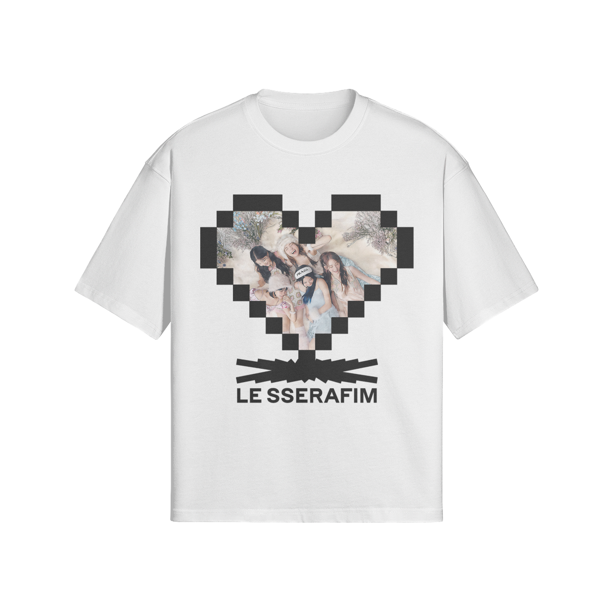 LE SSERAFIM 'PIXEL' TEE